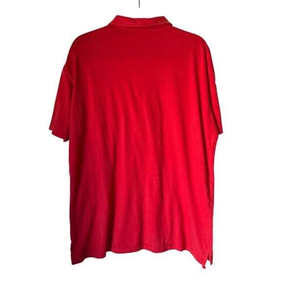 True Classic Red Polo Shirt X-Large Premium Cotton Polyester Blend Short Sleeve - Picture 2 of 7